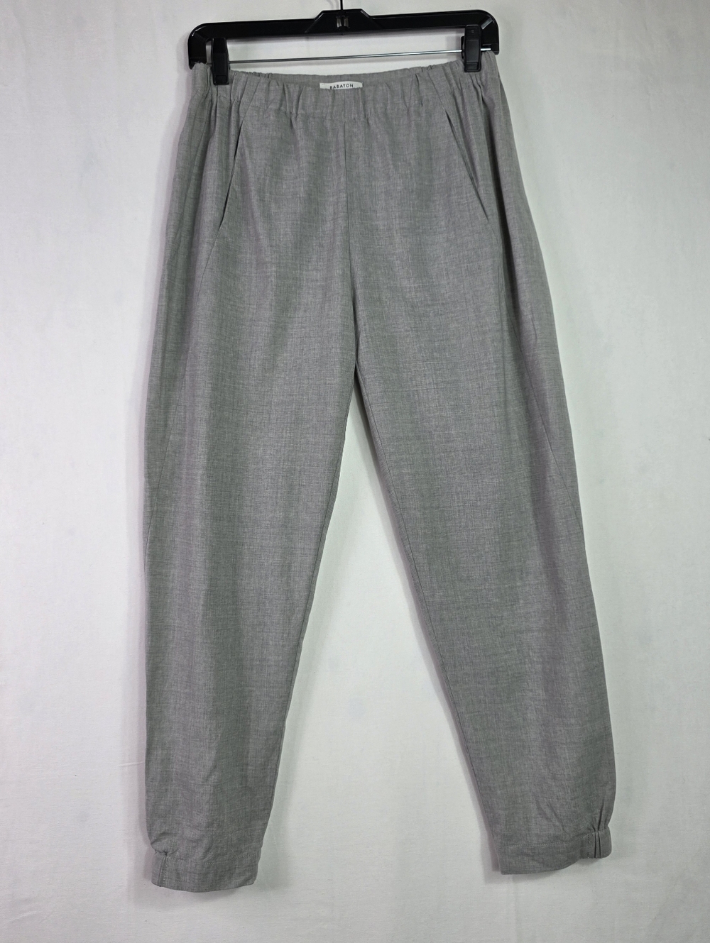 Aritzia Wool  Light Gray Elastic Waist Tapered Pants